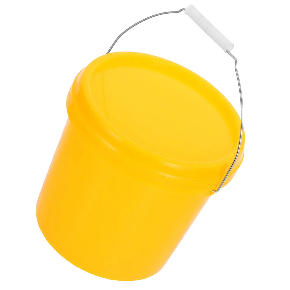 

Sealed Bucket Plastic Pail Durable Thickened Leakproof Food Grade Brine Containers Bath Cleaning Keg Stacking Storage Round