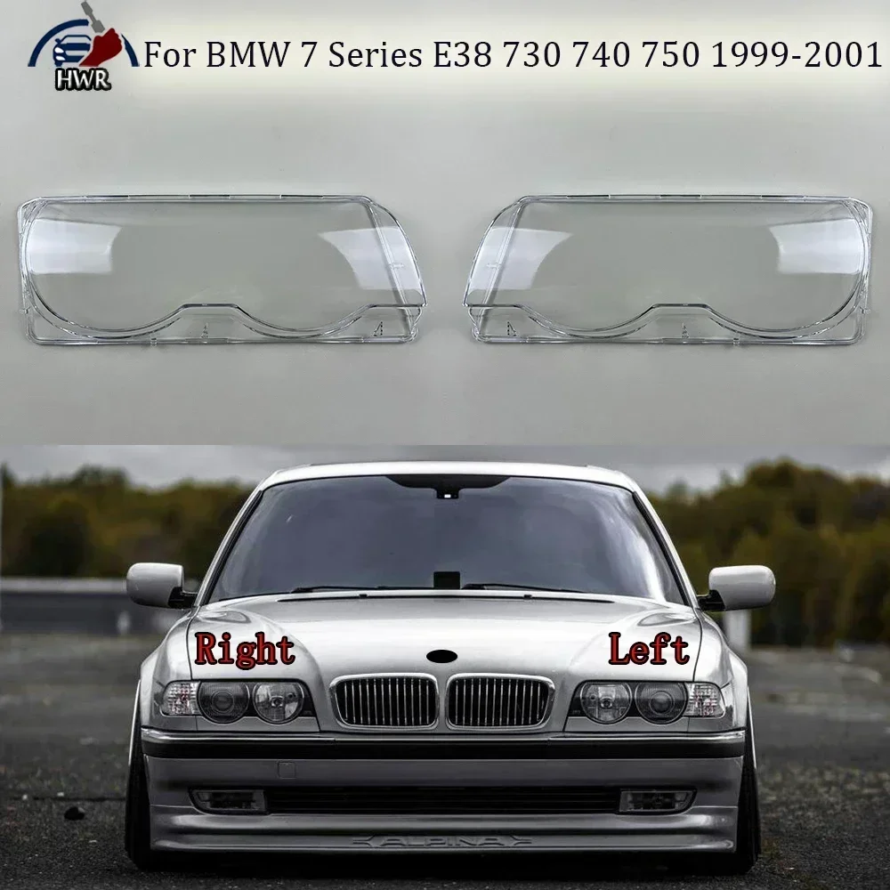 

Car Headlight Shell Transparent Lampshade Headlamp Cover Lens Plexiglass For BMW 7 Series E38 728 730 740 750 1999 2000 2001