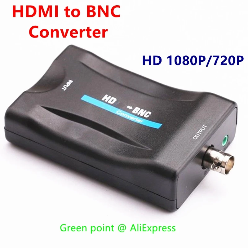 Convertisseur HDMI vers BNC, affichage vidéo HD 1080P/720P, compatible avec deux formats NTSC / PAL différents
