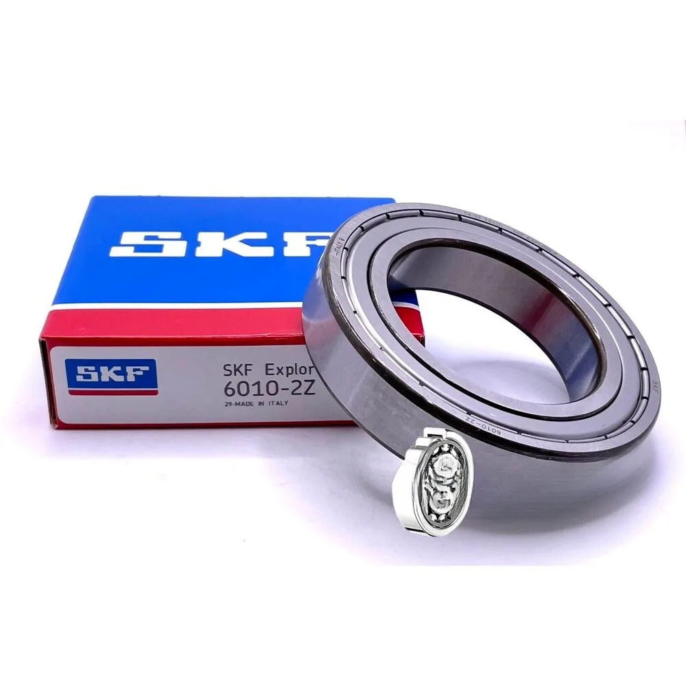 SKF 6010 ZZ DEEP GROOVE BALL BEARING, METAL SHIELDED 50x80x16 mm