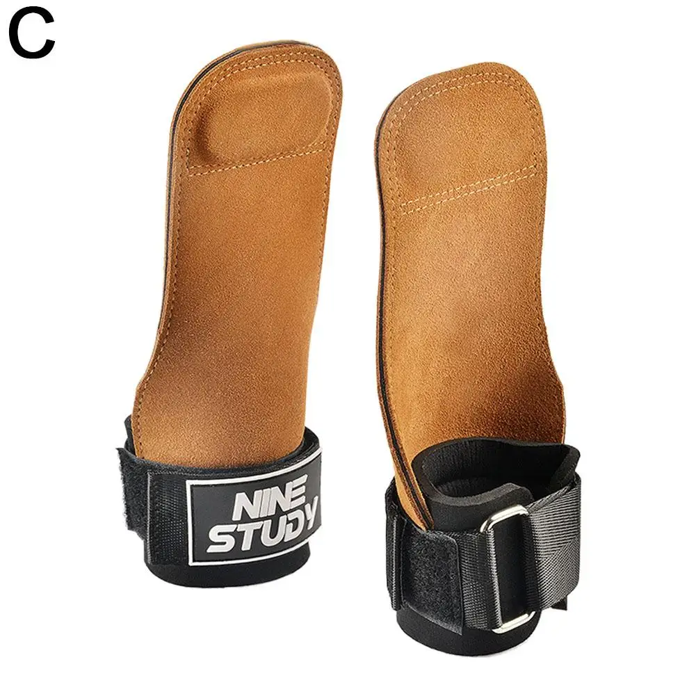 Bankdrücken Gewichtheben Handgelenk Haken Gurte Kreuzheben Handschuhe und Griff polster für Fitness-Fitness-Training Hantel Pull-up – Detail 13