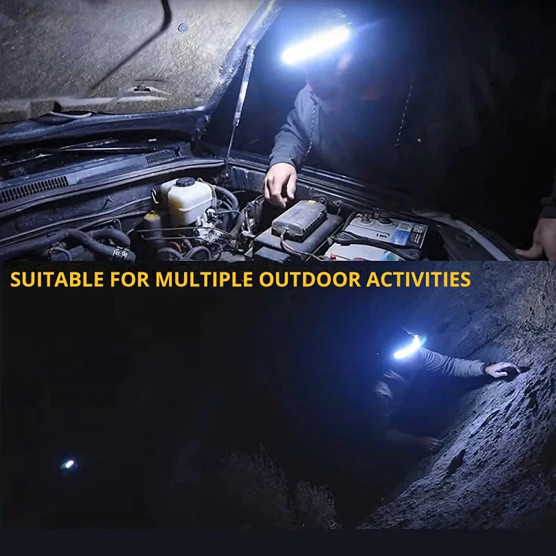 LED Wearable Induction Headlamp EPG/XPG+COB Headlight 18650 Battery USB Rechargeable Outdoor Portable Floodlight Work Light