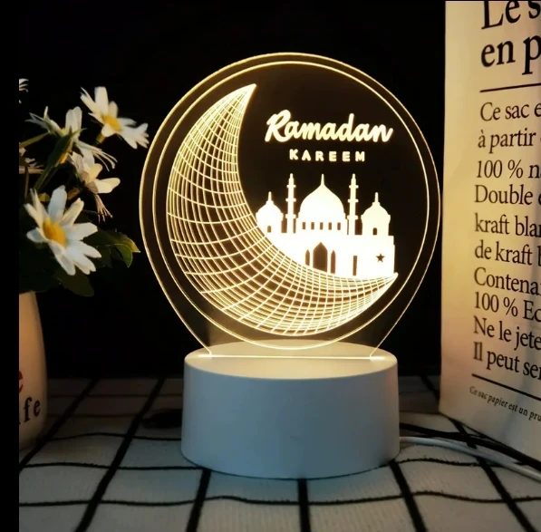 Lua castelo 3d acrílico luzes led família crianças nightlight lâmpada dia dos namorados lâmpada de cabeceira para festa de aniversário decoração