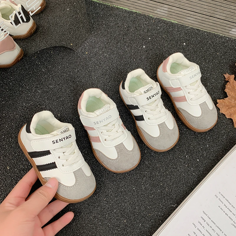 

2026 Hot Selling Spring And Autumn Baby Unisex Walking Indoor Outdoor Toddler Shoes High Quality PU Leather Walkers Sneakers