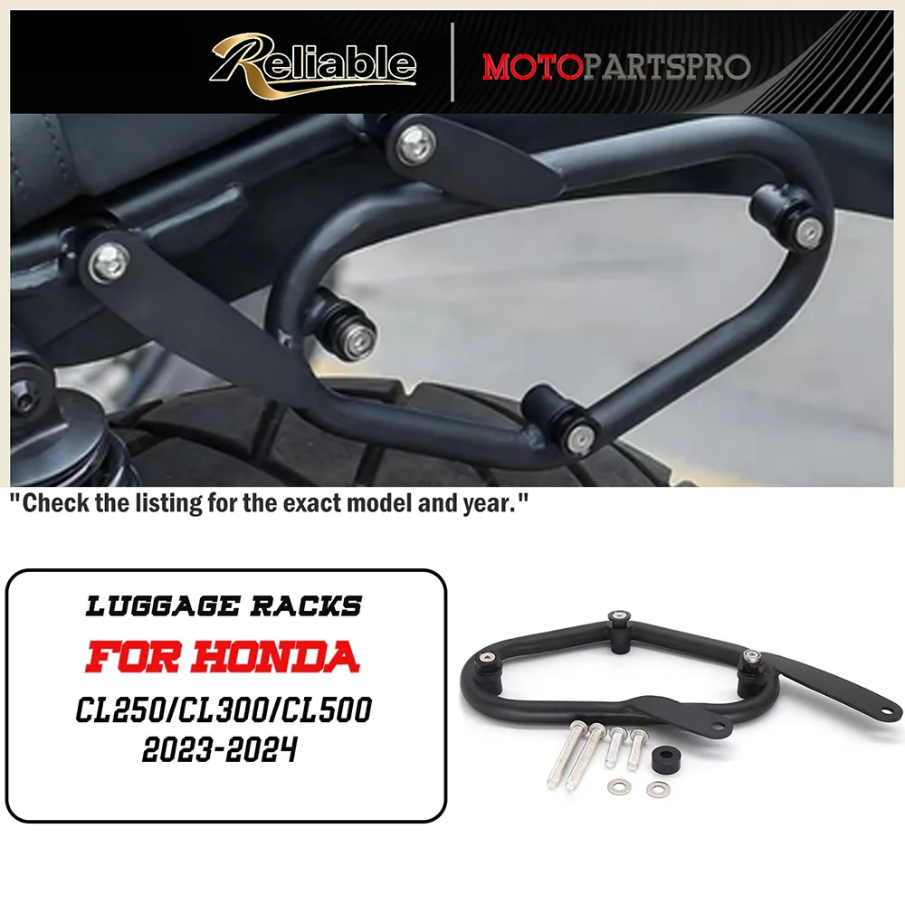 Rak Bagasi Kiri untuk Honda CL250 CL500 CL300 2023-2024, Braket Tas Samping, Penyangga Tas Bagasi Samping, Dudukan Rak Samping