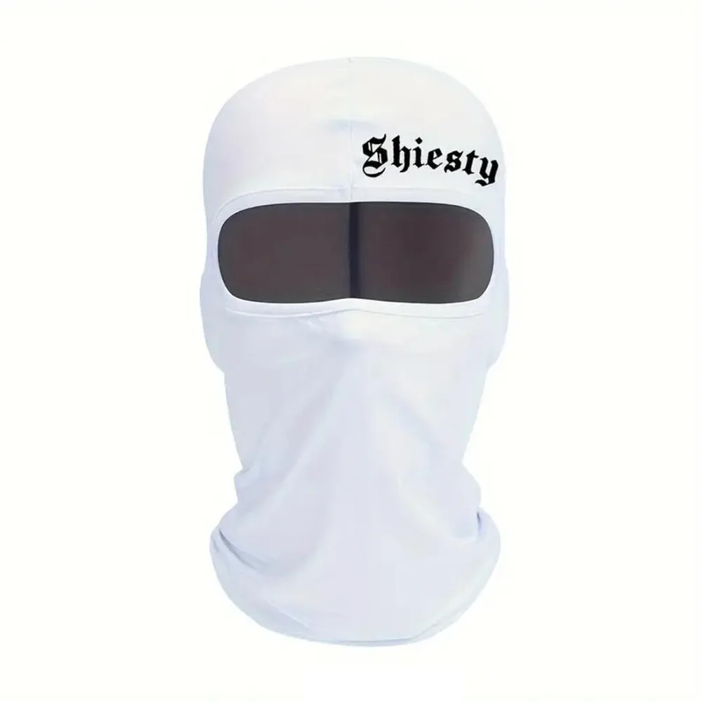 Letter printed men's and women's outdoor cycling face masks suitable for all seasons, suitable for outdoor sports, cycling, and
