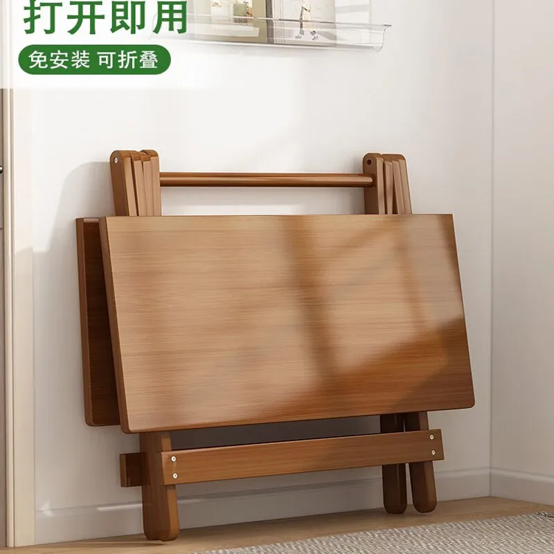 

Pure solid wood folding table, bamboo dining table, outdoor stall table, balcony, leisure