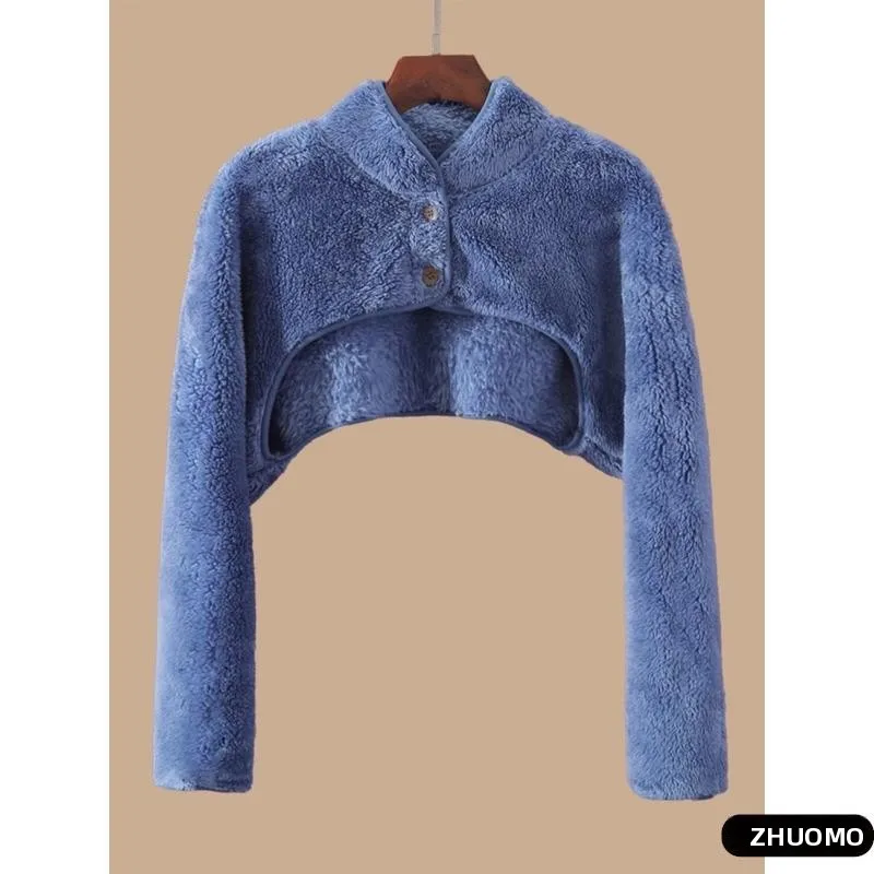 暖かいコーラルフリースアームスリーブカバー、睡眠用フルアームプロテクター、高齢者用肩ガード、冬の寒さ対策アームプロテクター