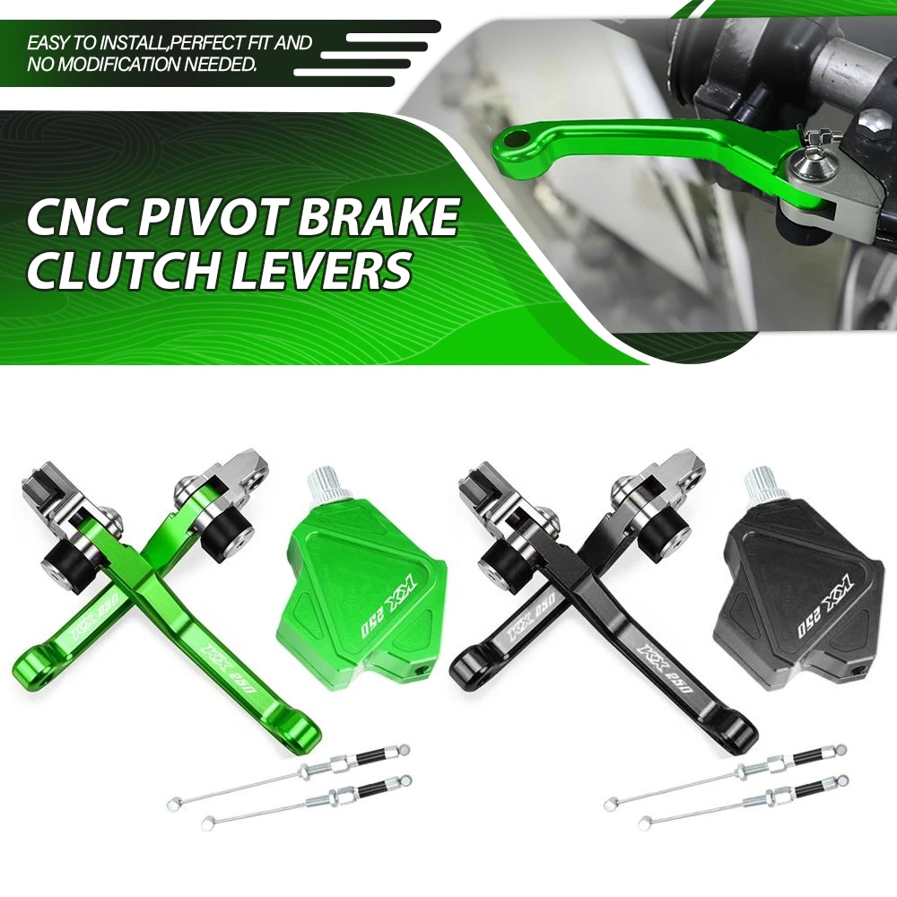 

Dirt Bike CNC Brake Clutch Levers Stunt Clutch Pull Cable Lever Replacement Easy System For Kawasaki KX250 2001 2002 2003 2004