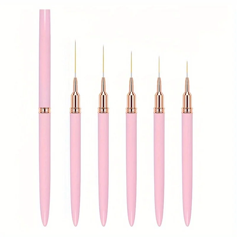 Nail Art Liner Pinsel Set längliche Linien Streifen Zeichnung UV Gel Malerei Nagel Design Stift profession elle Maniküre-Tool