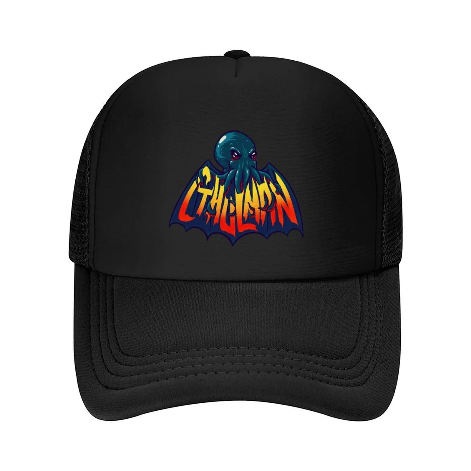 

Cthulman Cthulhu Mashup Parody Necronomicon Baseball Cap Anime Hat Hood hats on offer Rave Caps Male Women's