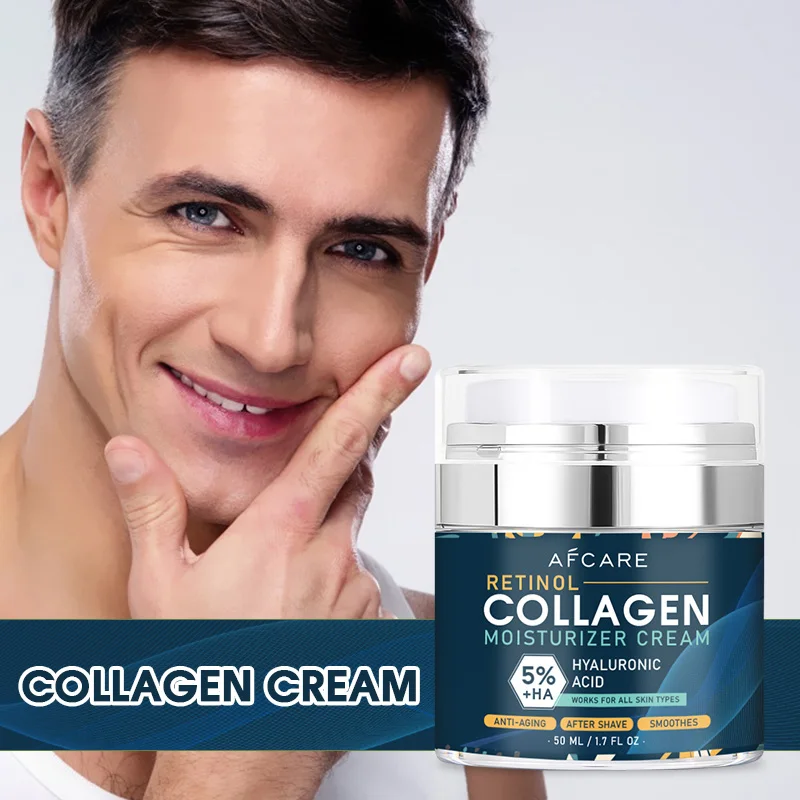 Crema hidratante de colágeno con Retinol, vitamina E, ácido hialurónico, productos para el cuidado de la piel