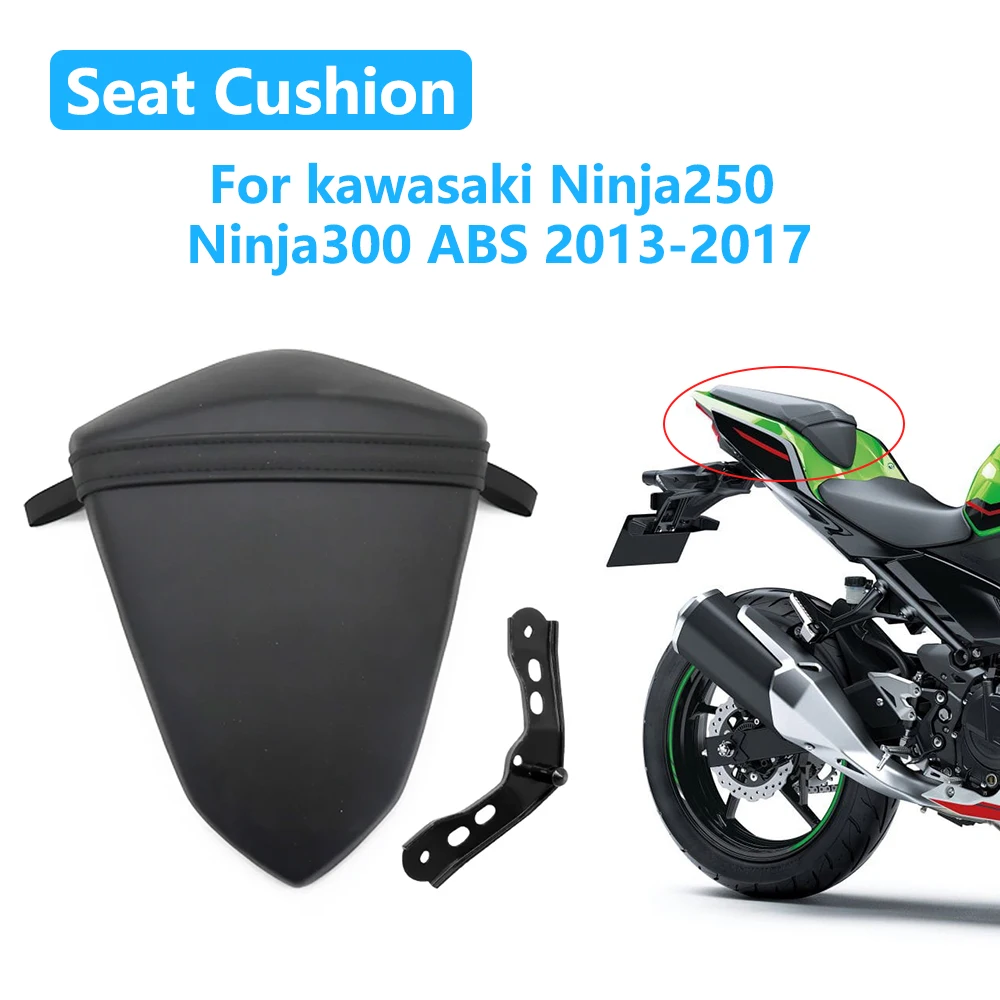 

For kawasaki Ninja 250 300 Ninja250 Ninja300 ABS EX250L EX300 Motorcycle Rear Pillion Passenger Soft Seat Cushion Accessories