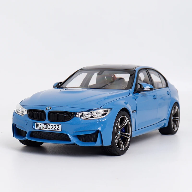 Bmw M3 F80 Competition 2017 Fifth Generation Four-Door Simulation Alloy Car Model Full Opening Doors Norev 1:18 Die-Cast Metal Scale Miniature Model Adult Toy Boy Gift