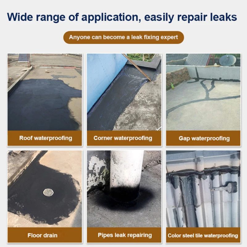 【Roof Crack Waterproof Coating】Leak Repair Sealant - High-Elasticity Waterproof Paint for Roof Cracks Long-Lasting Protection image 5