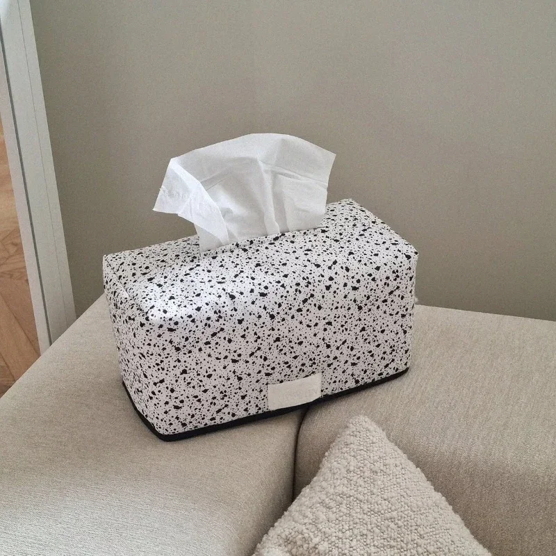 Splash Ink Tissue Pouch Vintage Wet Wipe Pouch Living Room Tissue Box Ins Aesthetic Bag Paper Holder Case view 6