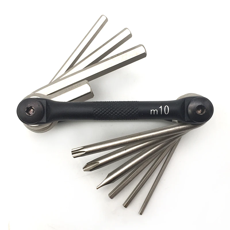 Bicycle Combination Portable Tool M5 M10 M17 M19 Multifunctional Tool M10 Black