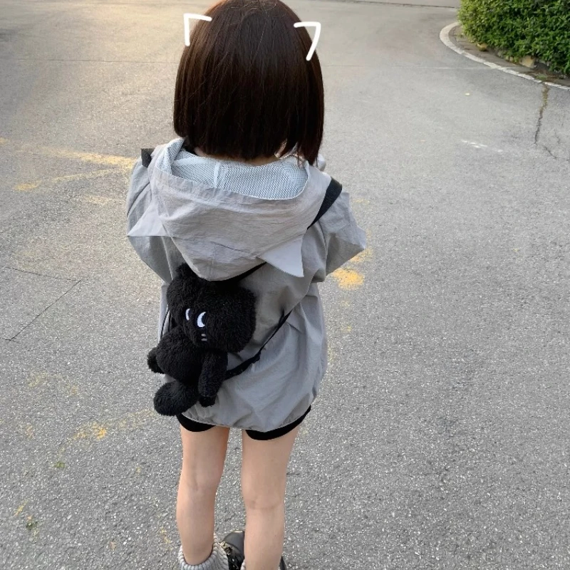 New Women's Air Conditioning Suit Summer Animal Print Gray Sunscreen Clothes Upf50 + UV Protection Outdoor Ice Silk Coat Ladies