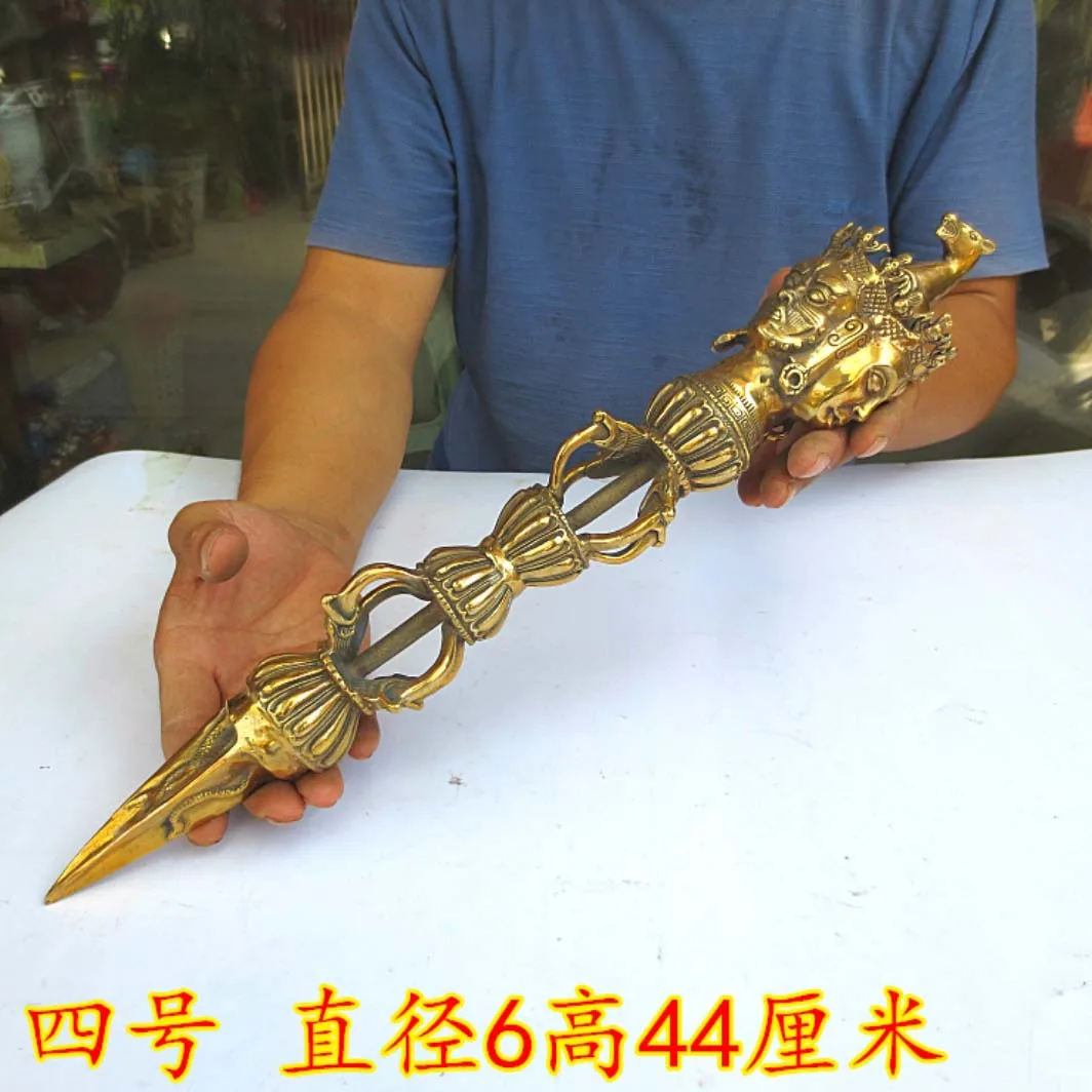 

Tibetan Buddhism the weapon symbolizing power of Buddhist Talisman Hayagriva Kim Vajra sceptre figure statue