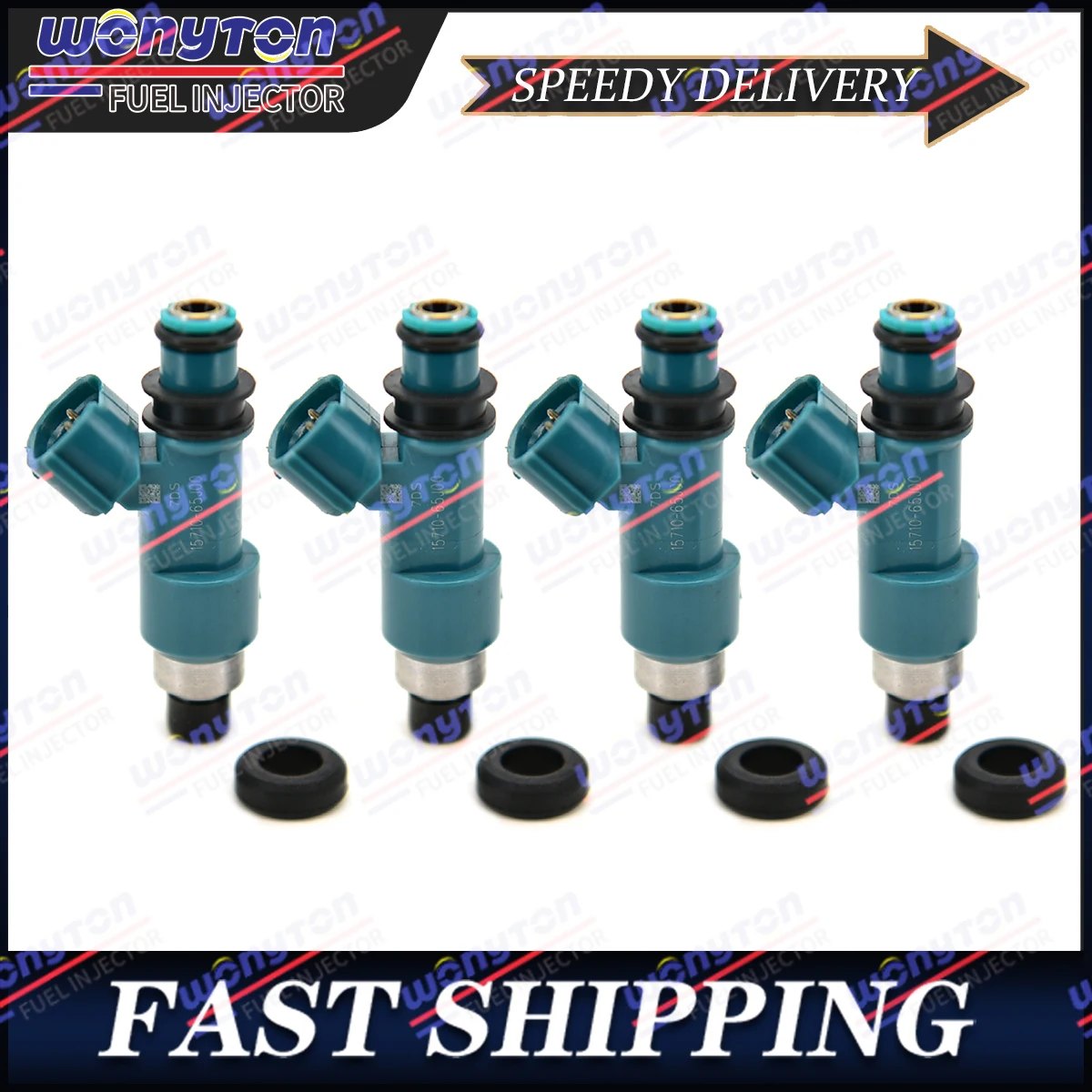 

Set of 4 Fuel Injectors For Suzuki SX4 2.0L-L4 2007-2009 15710-65J00 FJ1053