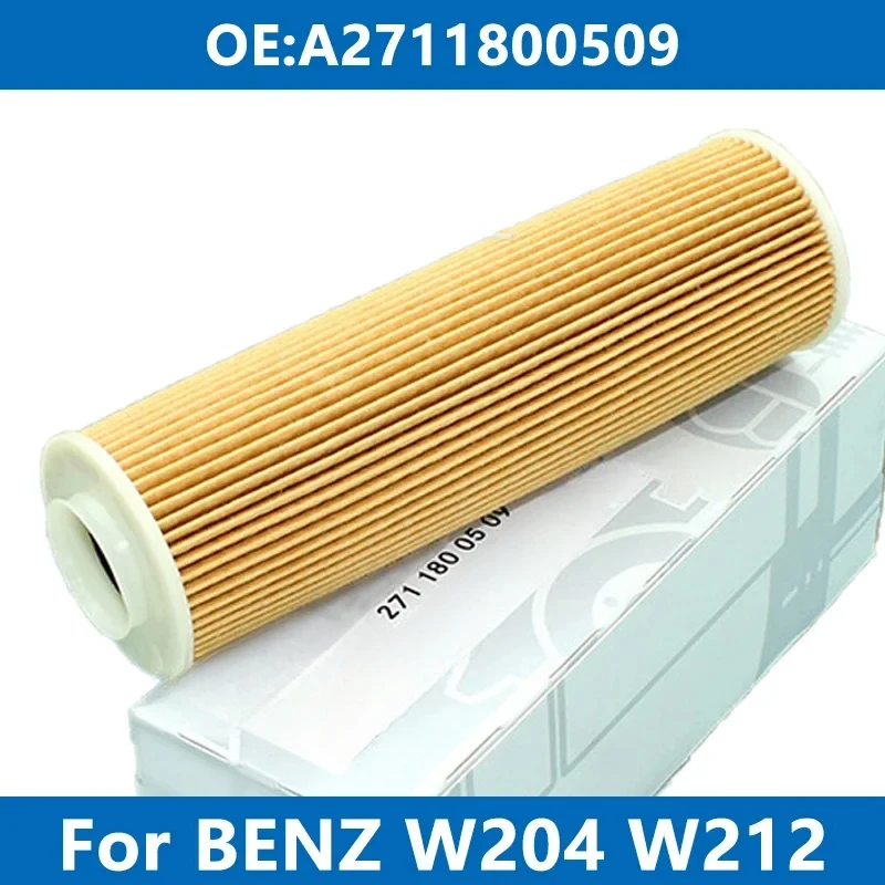 Car Oil Filter Kit A2711800509 For Mercedes Benz W204 W212 C180 CGI K C200 C250 E200 E250 Coupe SLK CLASS M271 Engine Oil Filter