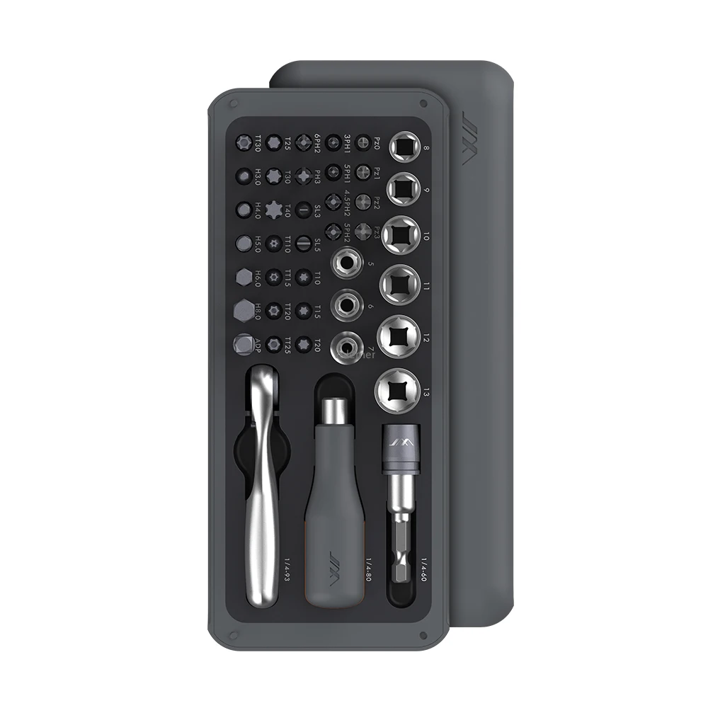 JIMI 41ใน1ไขควงชุด S2แม่เหล็ก Ratchet ประแจไขควงมัลติฟังก์ชั่ชุด DIY ครัวเรือนซ่อมเครื่องใช้ไฟฟ้า