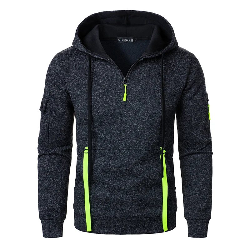 سترة كاجوال للرجال من Animal Game بغطاء للرأس وسحاب للرجال، بلوفر كبير الحجم، معطف عمل شتوي دافئ، بدلة رياضية خارجية للرجال