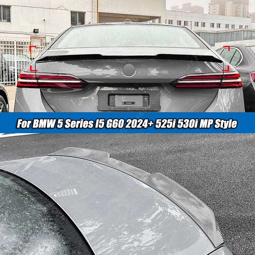 

For BMW 5 Series MP Style Rear Trunk Spoiler Wing G60 i5 M60 Sedan M-PACK 2024+ 525i 530i Car Tail Wing Decoration Body Tuning