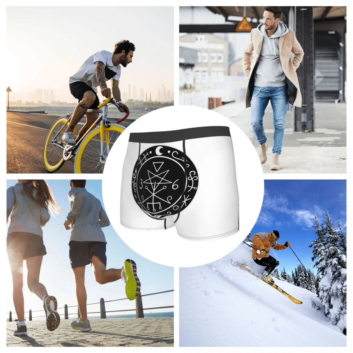 سراويل داخلية بوكسر ليليث سيجيل (1) سراويل داخلية مريحة للرجال هدية لصديقك للرجال