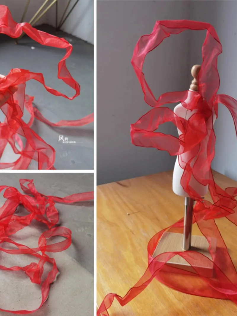 縫製用の大きな赤いレースのパッチワーク生地,ウェディングアクセサリー,pomonスカート,鋼のワイヤー,デザイナー生地,4cm