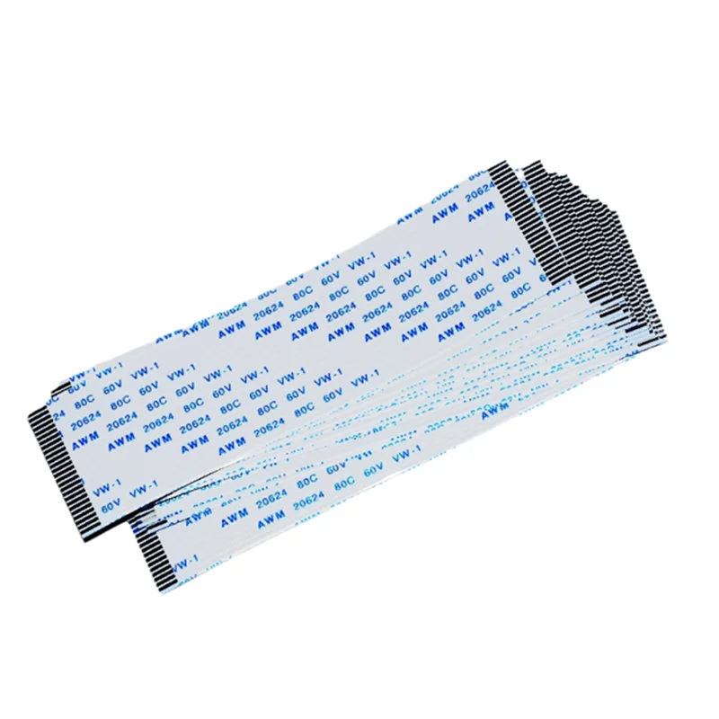 100pcs/lot 1mm Pitch Ffc / Fpc Flexible Flat Cable 5cm A Type Same Side Forward Ipsilateral 4p/6/8/10/12/20/24/30pin