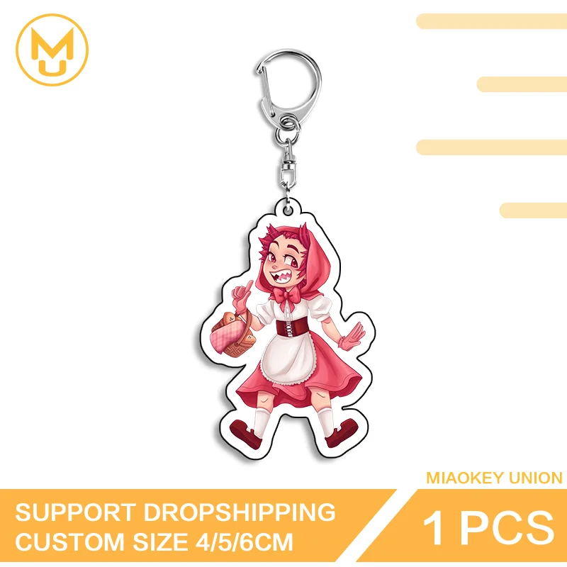 Anime Character Amusing Double Sided Acrylic Keyring Enchanting Customizable Decorative Fashion Waterproof Bag Charm Accessory