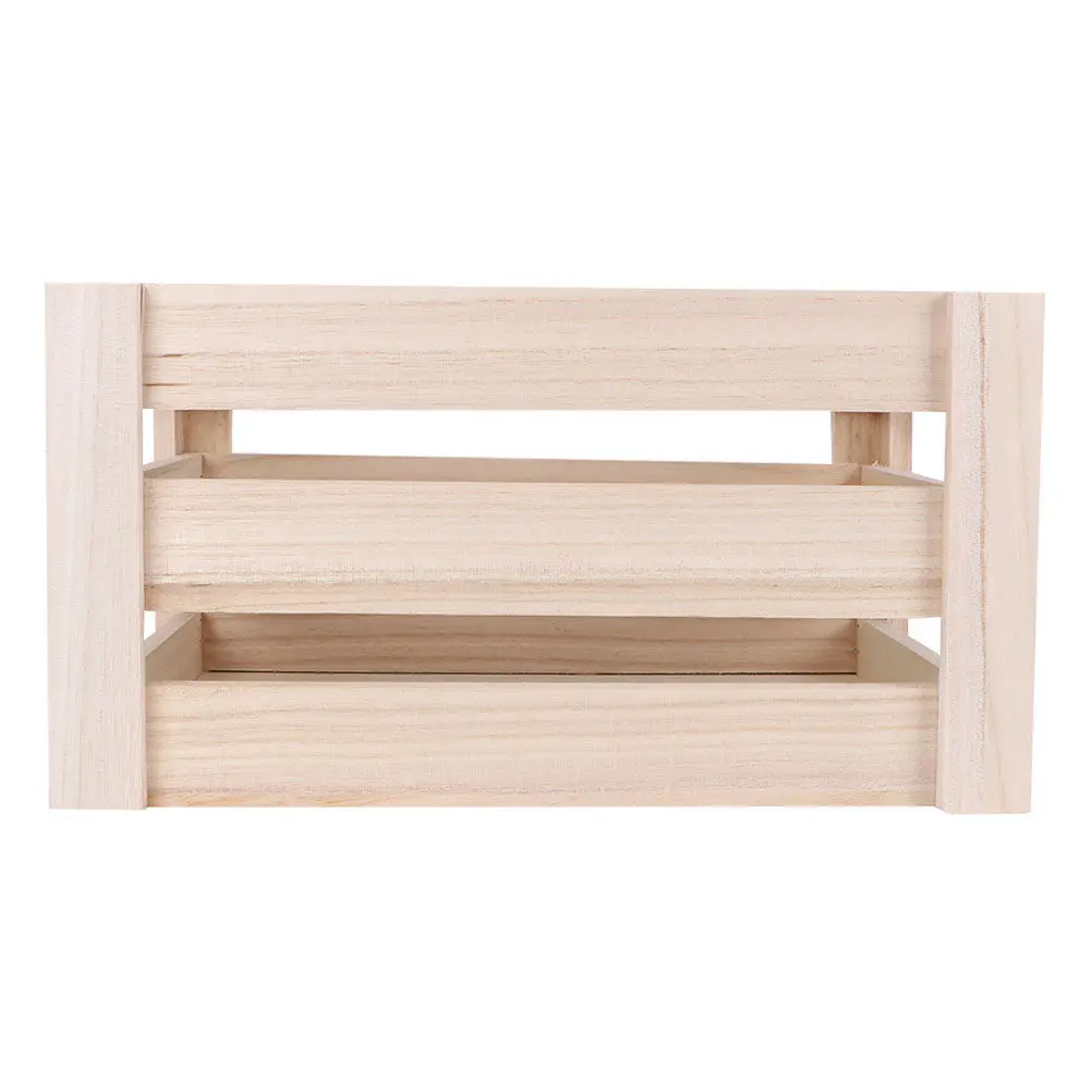 

Vintage Wooden Multifunction Storage Box Elegant Hollow Design Organizer for Home Office School Storage Box Wooden Basket