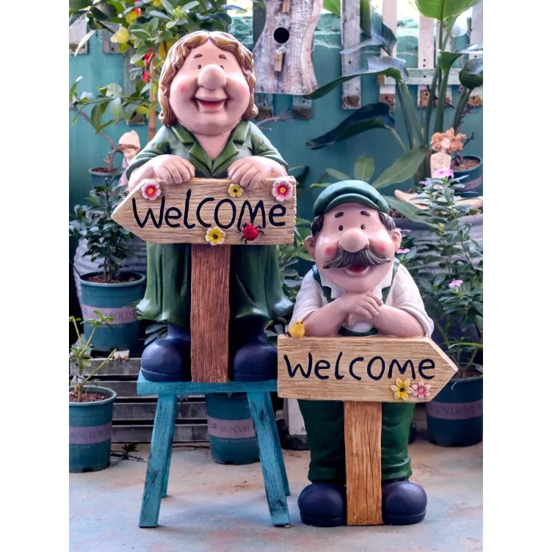 garden courtyard sub-villa first floor small courtyard balcony garden decoration landscaping arrangement outdoor welcome sign