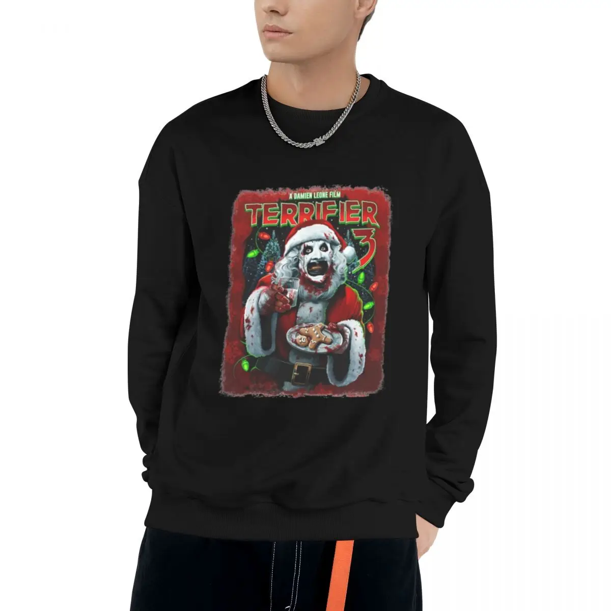 Art The Clown Terrifier 2024 New Cotton Blend Sweatshirt for Men Women Casual Sport Design Round Neck Pullover