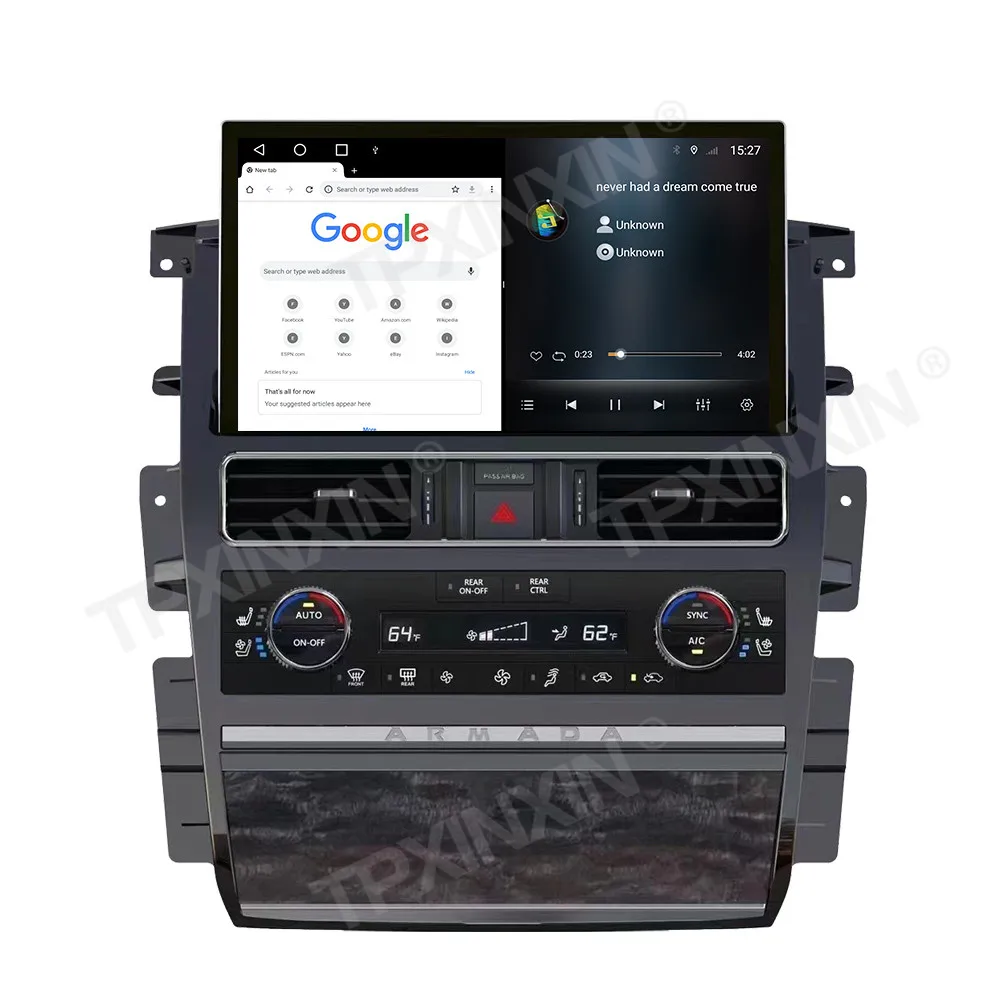 Car Radio Cluster For Nissan Patrol Y62 Armada 2010-2023 Virtual Cockpit Speed Meter Car Dashboard Panel Instrument Carplay Unit