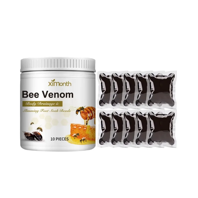 Bee Venom Herbal Foot Soak Beads Cleansing Lymphatic Health Relief Promote Blood Circulatio Spa Relax Foot Care Foot Bath