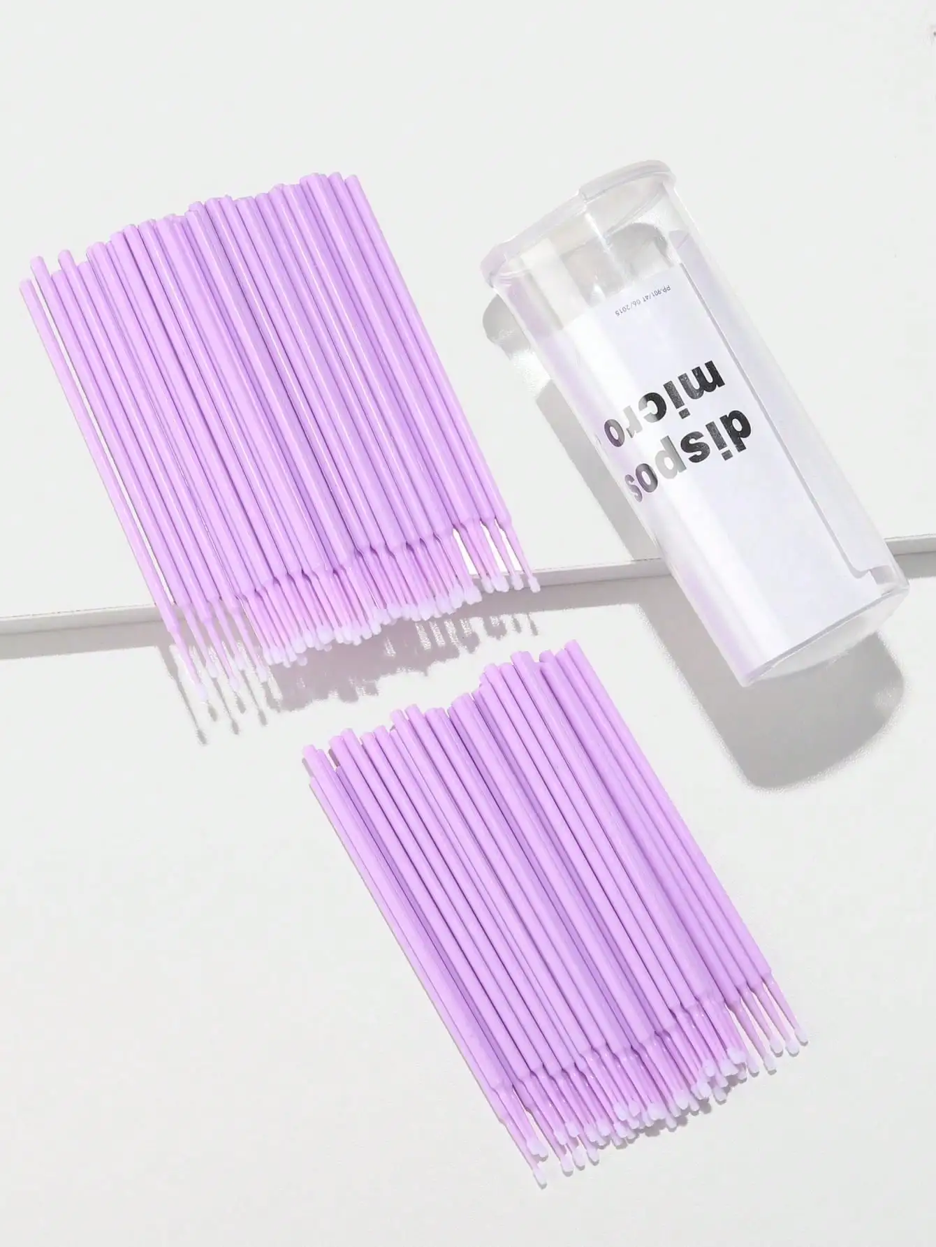 100 Pcs Disposable Micro Brush Applicator Purple Micro Swab Eyelash Extension Nail Art Cleaning Makeup Tools