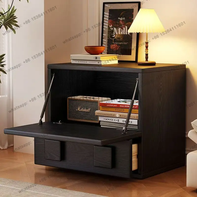Medieval retro solid wood carmen multi-functional combination locker living room storage cabinet