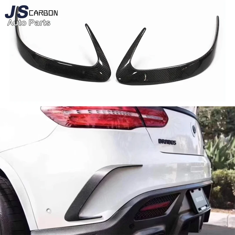 Carbon Fiber Rear Bumper Wind knife For Mercedes Benz W167 GLE Class GLE53 AMG 2022+ Wind Blade Side Splitter Cover Frame Trim