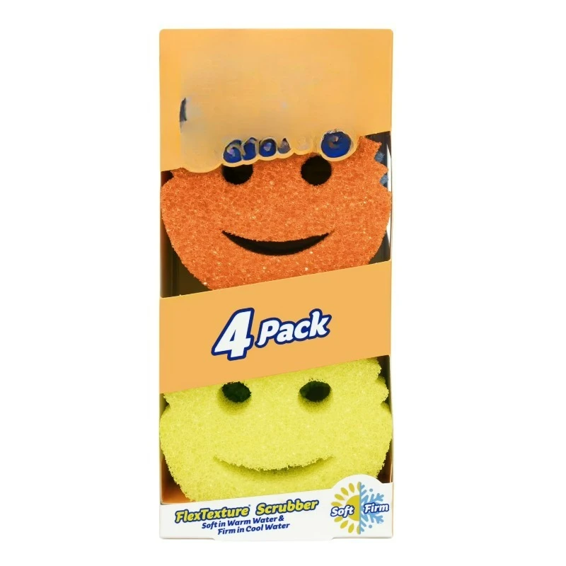 

Color Sponges - Scratch-Free Multipurpose Cleaning Sponge for The Kitchen, Bathroom, and More - BPA-Free Polymer Foam