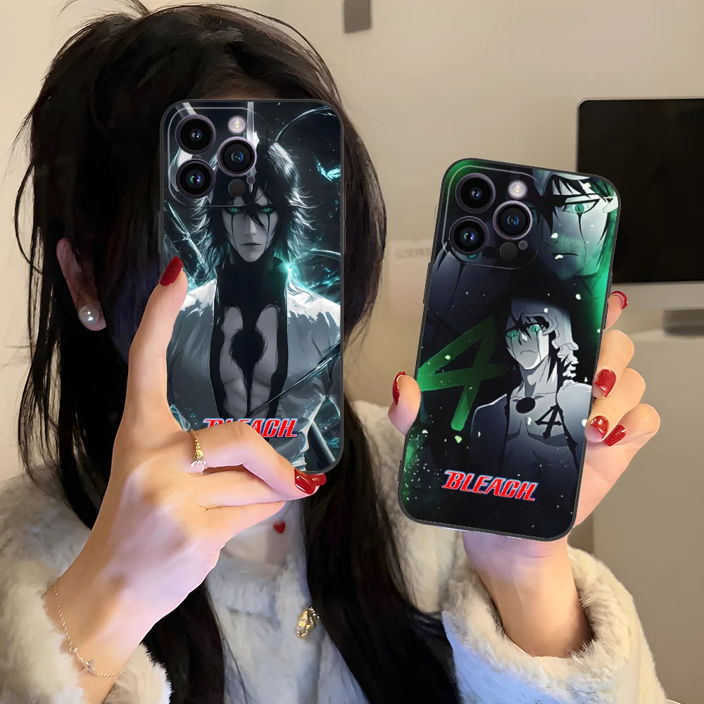 Bleach Ulquiorra Cifer Phone Case for iPhone 16 15 14 13 12 11 X XR XS 8 7 Pro Max Plus Mini Black Smartphone Cellphones Cover