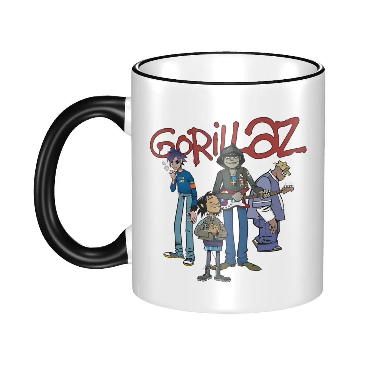 

Rock Music Gorillazs Mugs Cute Vintage Y2K Tea Cup Birthday Gift For Women Men