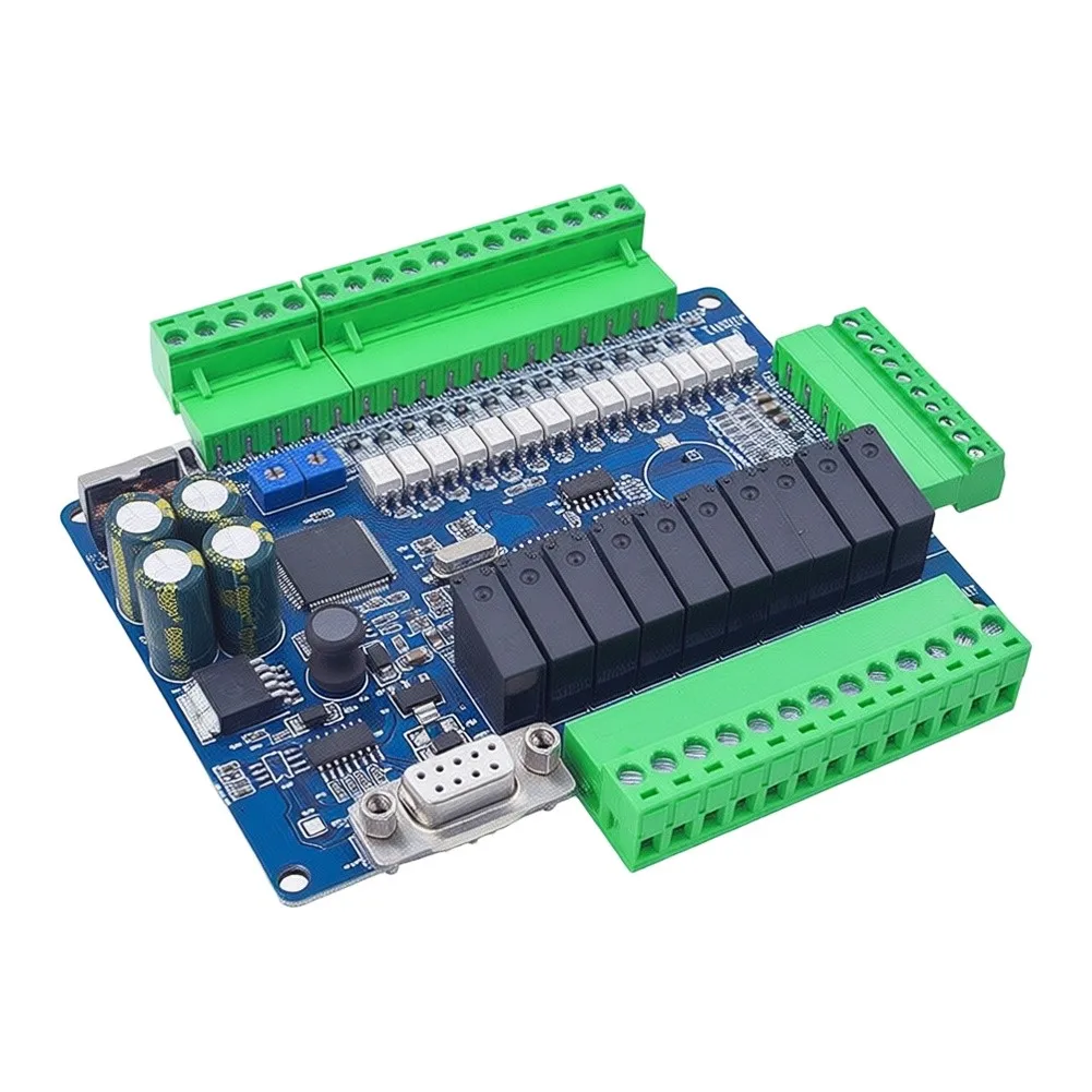 For Fx3u 24MR For PLC Control Board With Programmable 6 Channel Analog Input/Output Compact Design Space Saving For Control