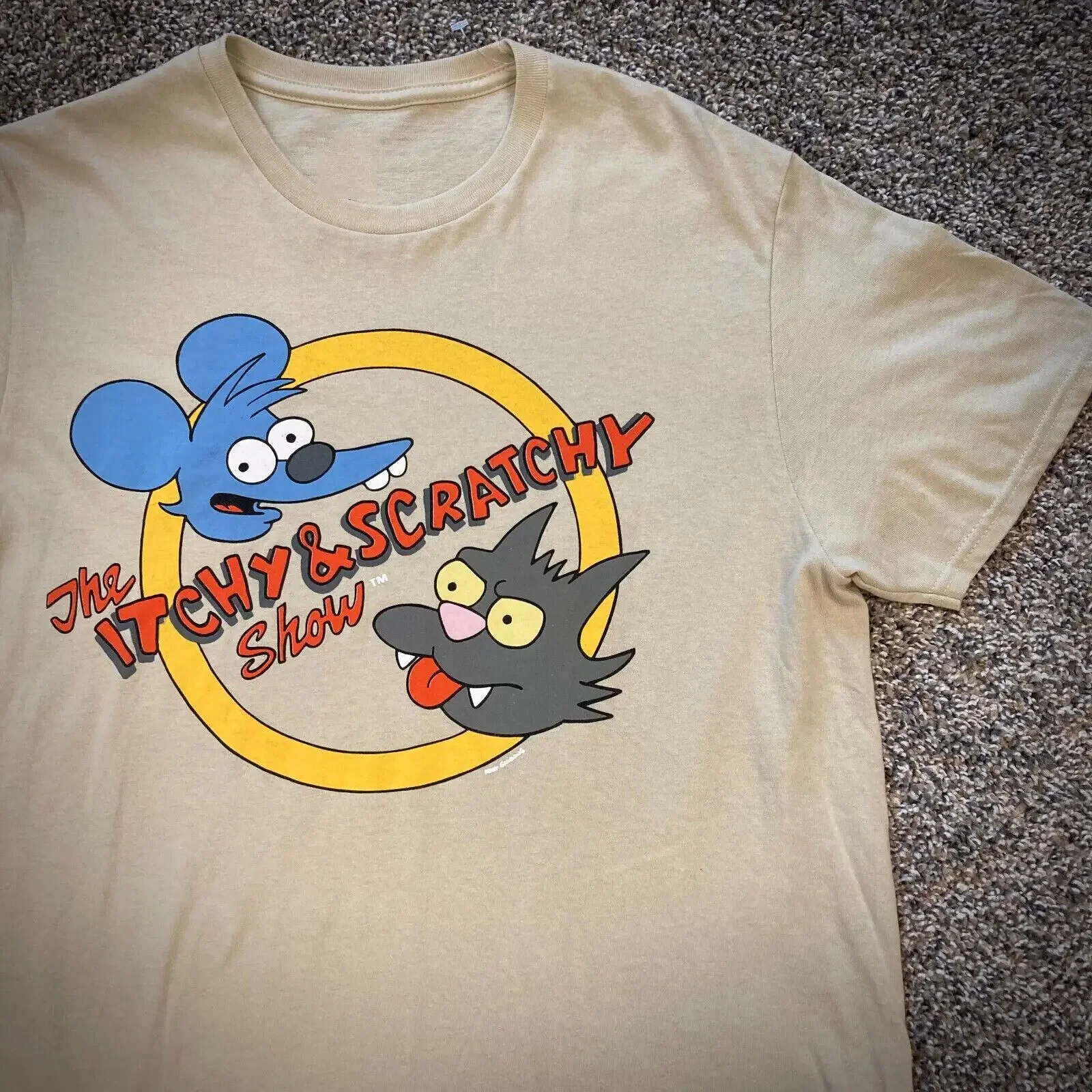

THE ITCHY AND SCRATCHY SHOW White T Shirt For All Size S 4XL UR101
