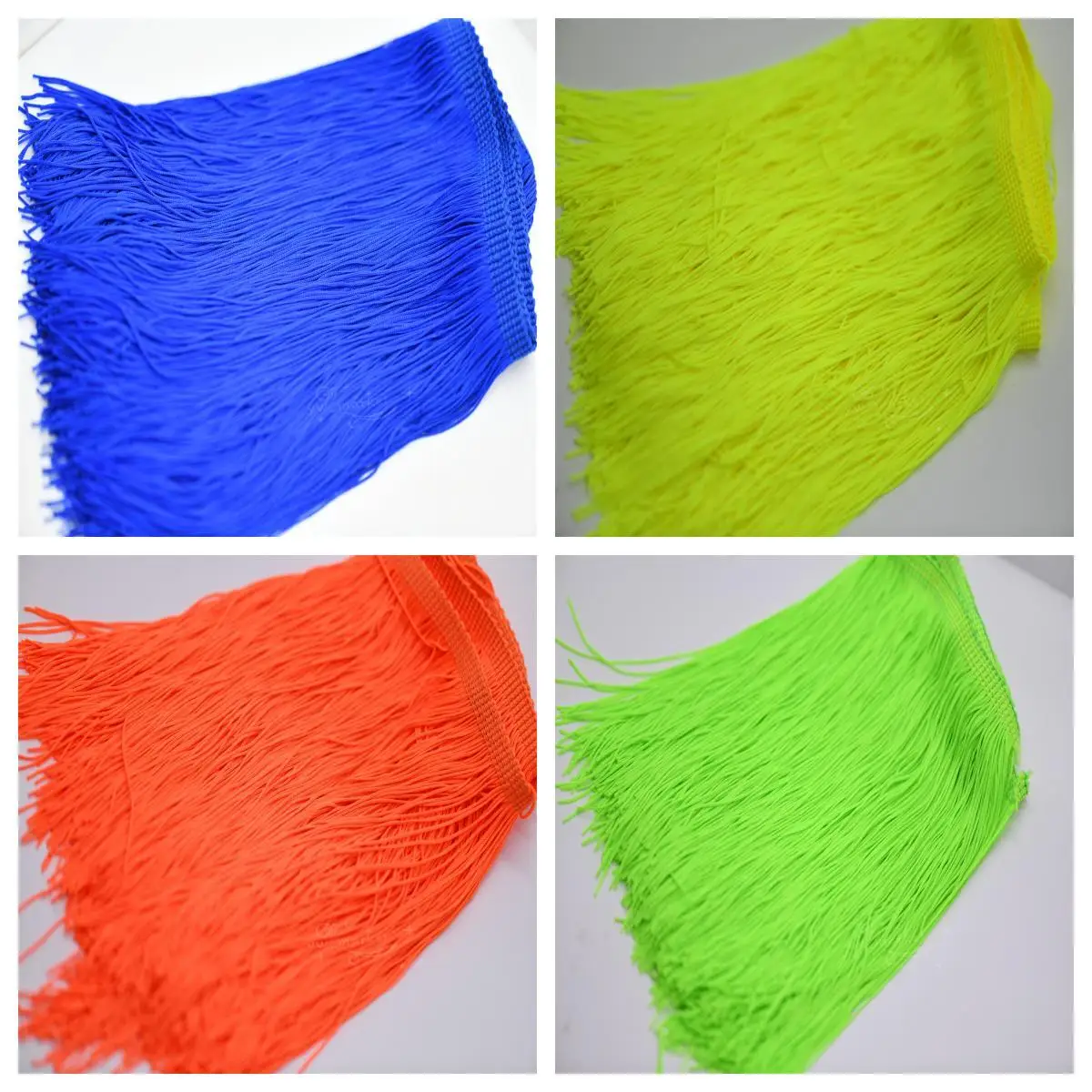 20cm wide Tassel chinlon Lace Trim Ribbon Fringe Lace  Latin dance skirt curtain fringes for sewing DIY Accessories