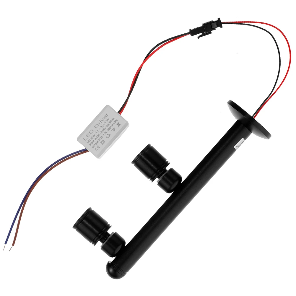 

Cabinet Standing LED Spotlight Small Rotatable Head Jewelry Display Indoor Showcase Spot Light Cabinet Spotlight