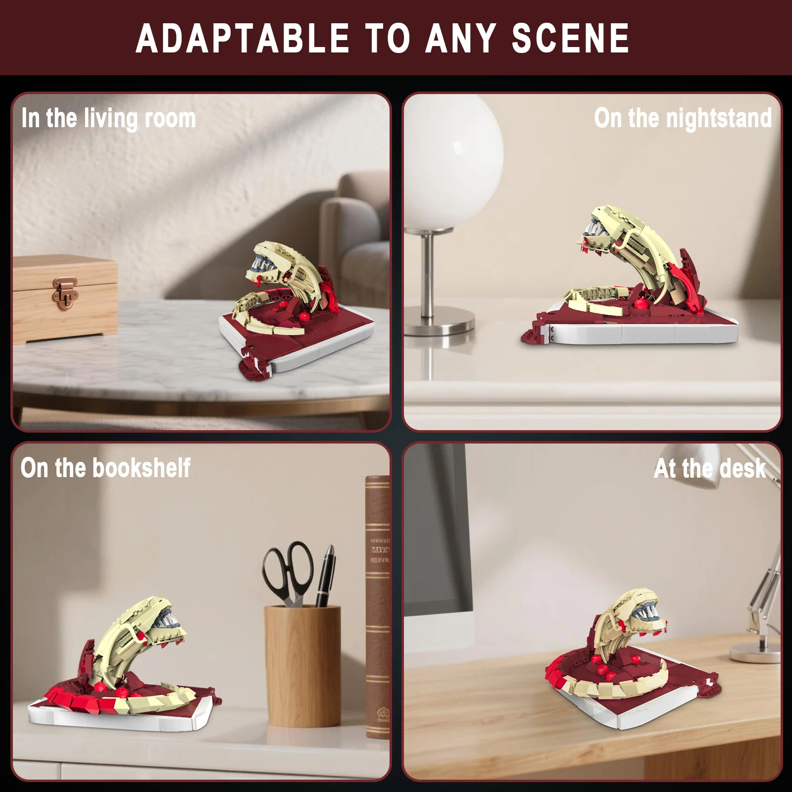 Ensemble de blocs de construction Chestburster – Série de collection Xenomorph |   Kit modèle Alien, idéal pour les cadeaux d'anniversaire et l'affichage du bureau