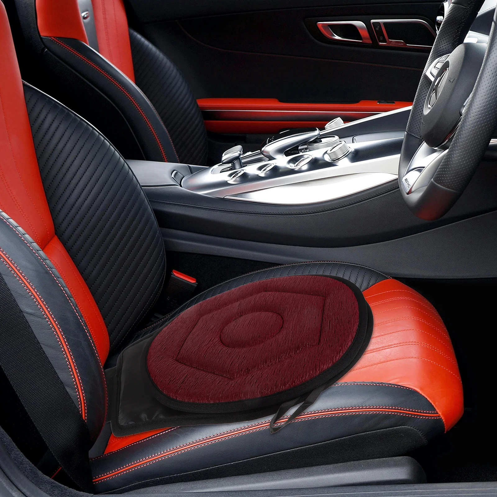 

Car Seat Swivel Cushion 360 Degree Rotating Auto Seat Cushion for Elderly Comfortable Durable Support Rotary Mats