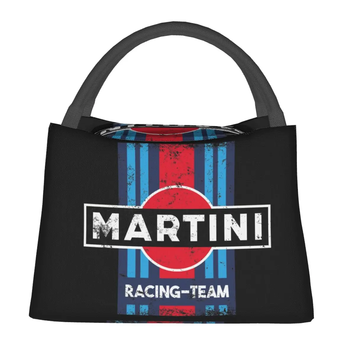 Martini Racing Team Lunch Bags Insulated Bento Box Portable Cooler Thermal Bag for Woman Student Office